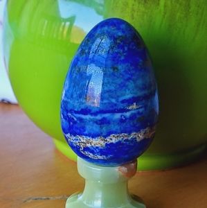 Polished Natural lapis Lazuli Egg from Eastern Country